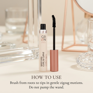 GRN Curl & Curve Mascara Black Basalt – COSMOS Organic, 9 ml