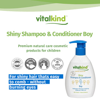 Vitalkind Boy Shiny Shampoo & Conditioner | Soft & Tangle-Free — 200ml