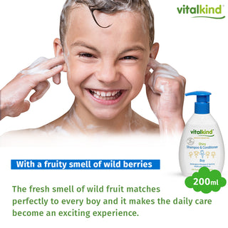 Vitalkind Boy Shiny Shampoo & Conditioner | Soft & Tangle-Free — 200ml
