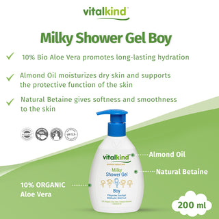 Vitalkind Boy Milky Shower Gel | Gentle & Nourishing — 200ml
