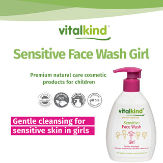 Vitalkind Girl Sensitive Face Wash | Gentle Daily Cleansing — 200ml