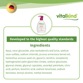 Vitalkind Girl Sensitive Face Wash | Gentle Daily Cleansing — 200ml