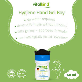 Vitalkind Boy Hygiene Hand Gel | Alcohol-Free & On-the-Go — 40ml