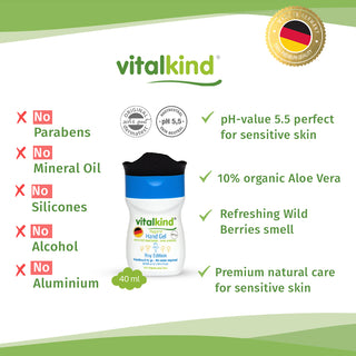 Vitalkind Boy Hygiene Hand Gel | Alcohol-Free & On-the-Go — 40ml