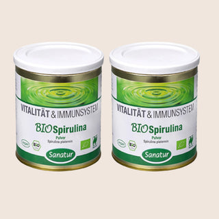 BioSpirulina Sanatur Naturland approx. 750 tablets = 300 g, Set x2