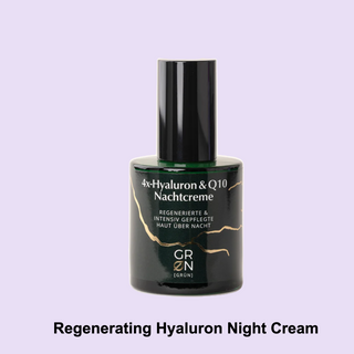 GRN 4x Hyaluronic Acid & Q10 Night Cream,  COSMOS ORGANIC, 50 ml