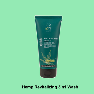 GRN For Men Body Wash 3in1 Energising Hemp & Hops,  COSMOS ORGANIC, 200 ml