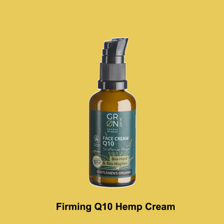 GRN For Men Face Cream Q10 Firming Skin Care Hemp & Hops,  COSMOS ORGANIC, 50 ml