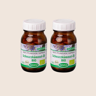 Black cumin oil, BIO 60 capsules (34 g) Sanatur Set x2