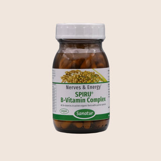 Sanatur SPIRU® B Vitamin-Complex — All 8 B-Vitamins from Spirulina | Vegan Capsules