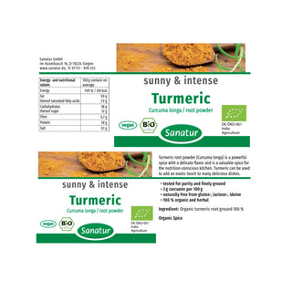 Sanatur Organic Turmeric Powder, 160 g (Sale for promotion)
