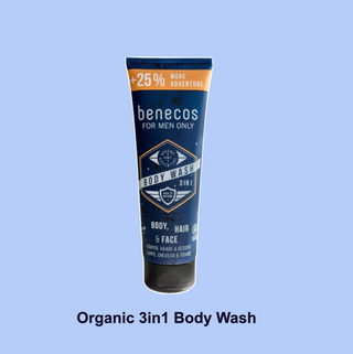 benecos for men only Body Wash 3in1, Cosmos Organic 250ml