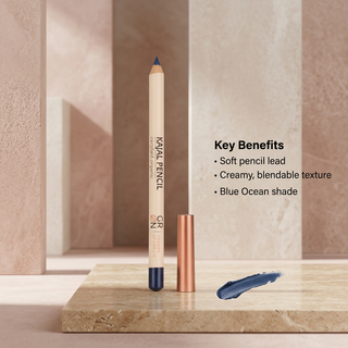 GRN Blue Ocean kajal benefits: soft lead and creamy blendable texture