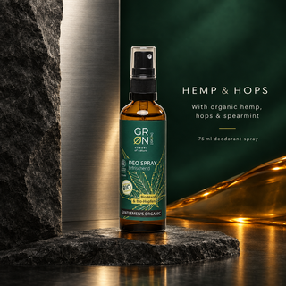 GRN For Men Deodorant Spray Hemp & Hops 75 ml — ingredient overview