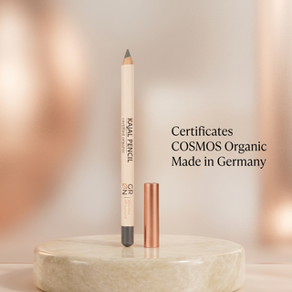 GRN Stone Grey kajal pencil COSMOS Organic and Made in Germany