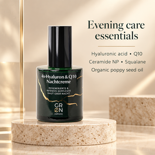 GRN 4x Hyaluronic Acid & Q10 Night Cream, COSMOS Organic, 50 ml