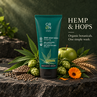 GRN For Men 3-in-1 Body Wash Hemp & Hops 200 ml — botanical ingredients