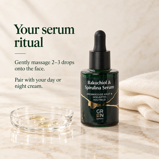 GRN Bakuchiol & Spirulina Serum, COSMOS Organic, 30 ml