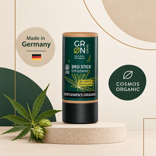 GRN For Men Deo Stick made in Germany and COSMOS ORGANIC certified