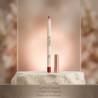 GRN Red Maple lip pencil, COSMOS Organic certified and made in Germany