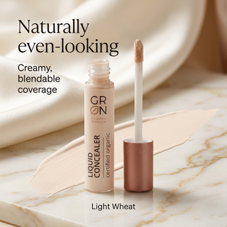 GRN Light Wheat concealer with creamy blendable coverage benefits