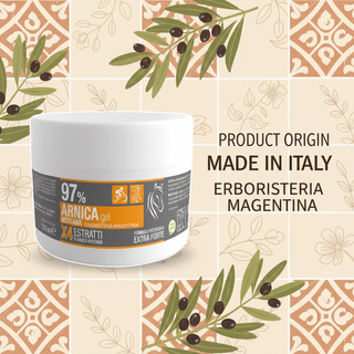 Arnica Gel 97% product origin: Made in Italy, Erboristeria Magentina