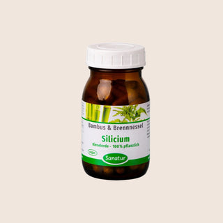 Sanatur Silicium 100% Vegetable — 90 Capsules (42 g) | Silicon from Nettle & Bamboo